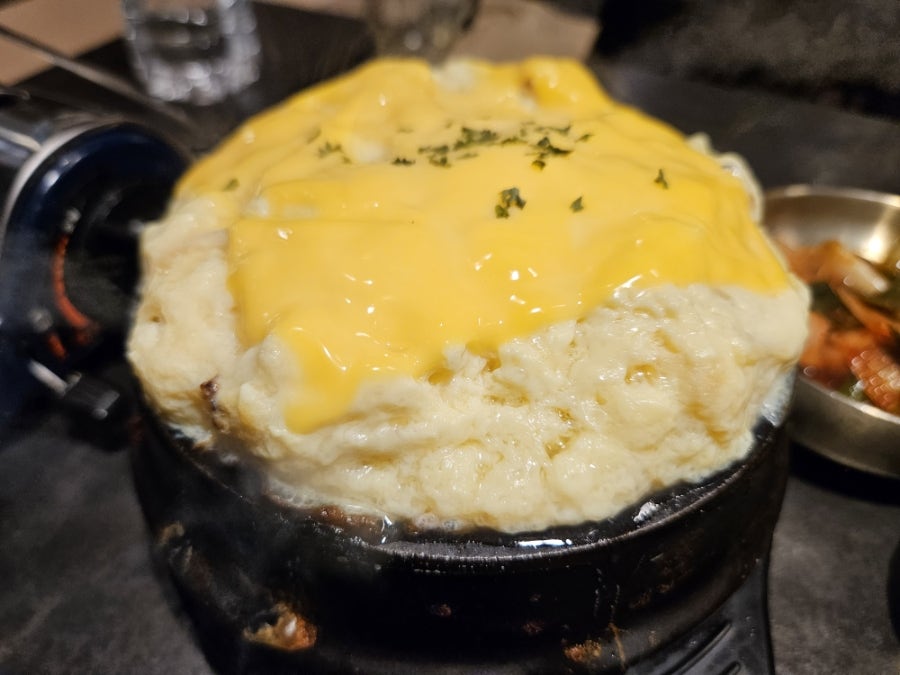 고기석 건대본점 치즈 폭탄 계란찜